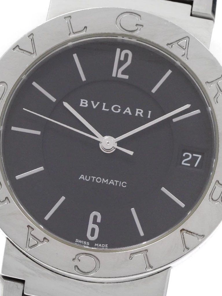 Bvlgari Bvlgaribvlgari Bb33ss Date Black Dial Automatic Mens Watch931817